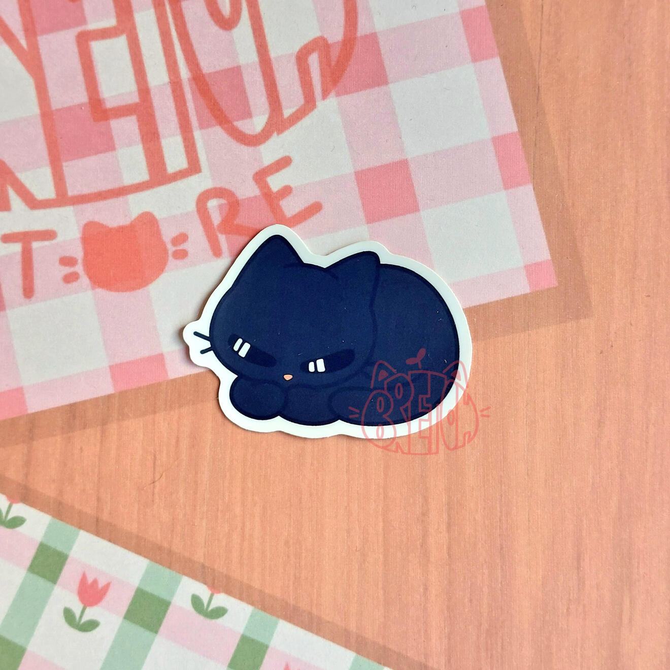 Gatito Negro - Pegatina 5cm - 1€