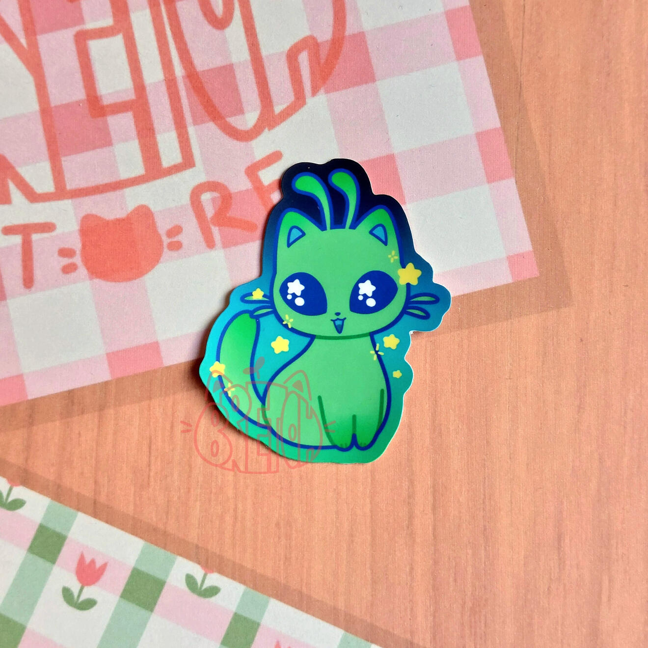 Gatito Alien - Pegatina 5cm - 1€