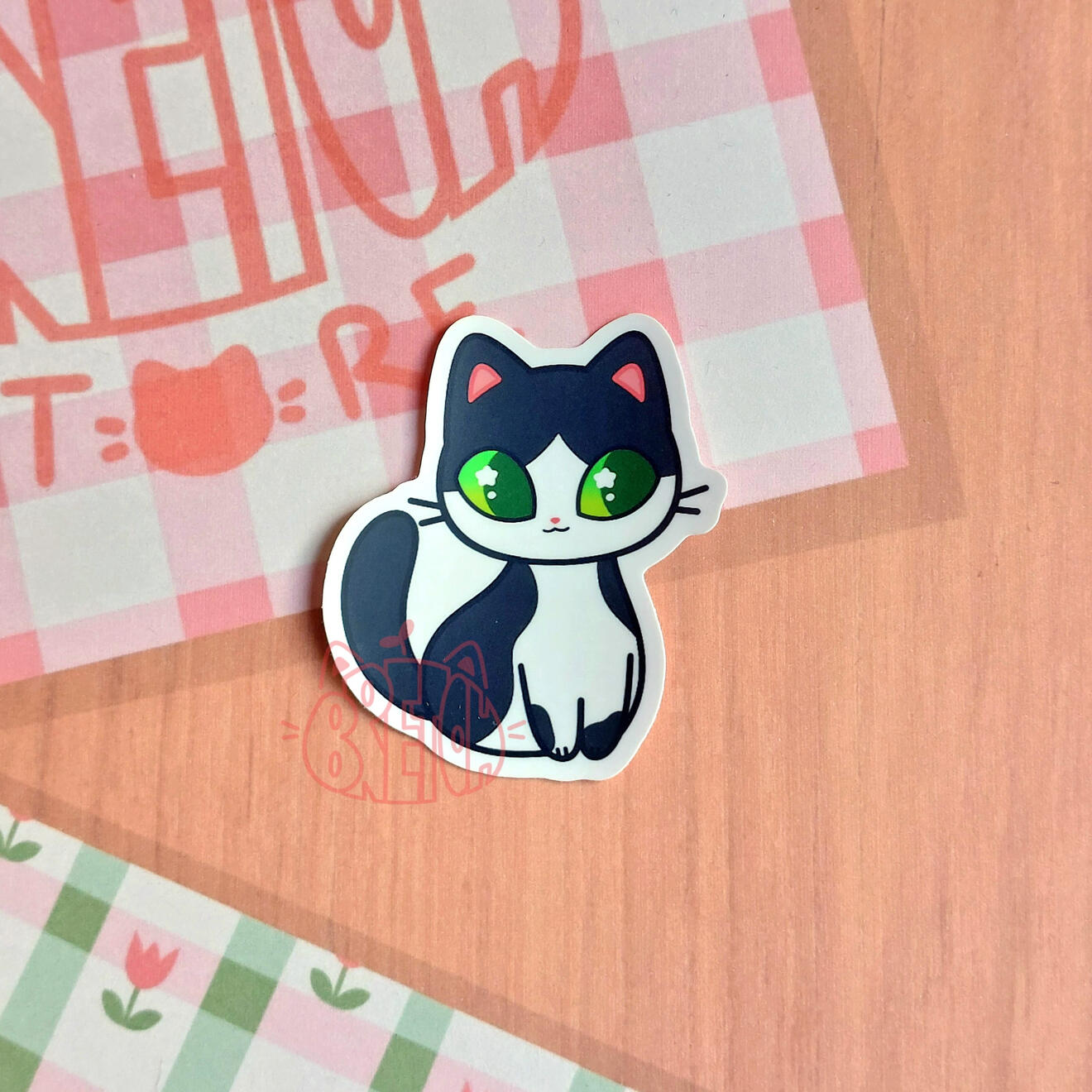 Gatito Tuxedo - Pegatina 5cm - 1€