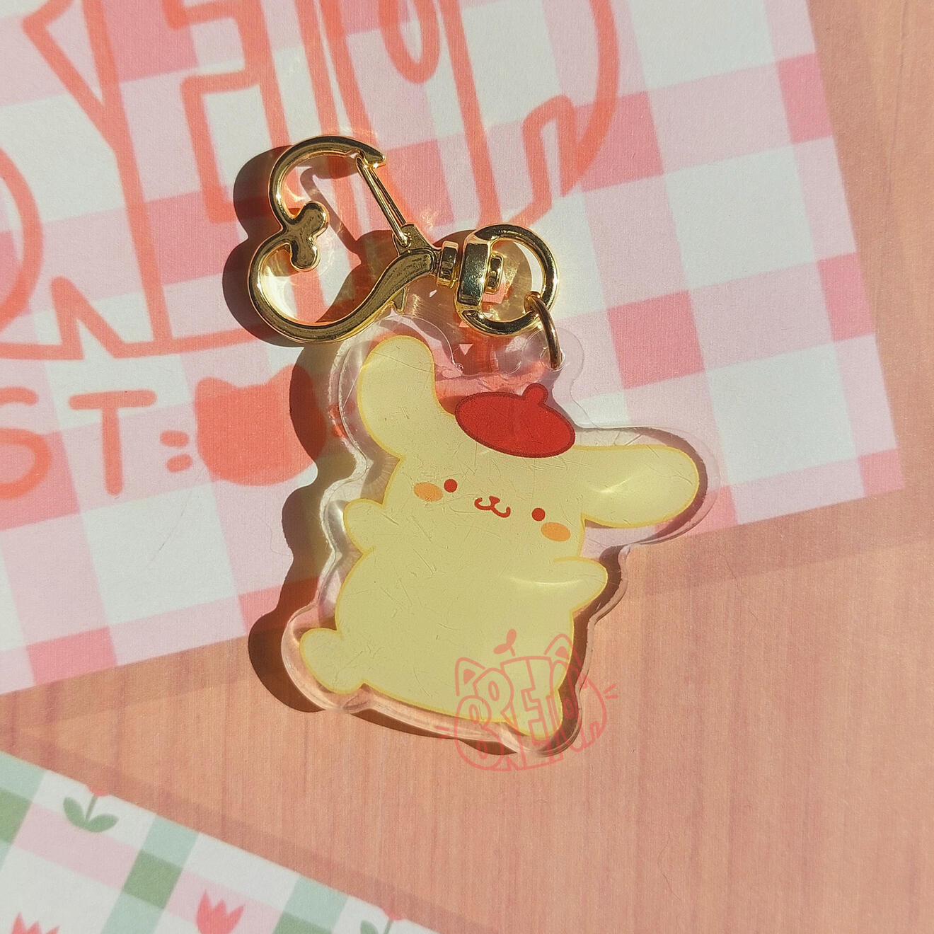 Pompompurin - Llavero - Mismo diseño en ambas caras - 6€