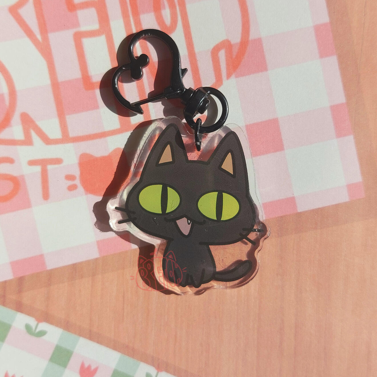 Kuroneko - Llavero - Mismo diseño en ambas caras - 6€