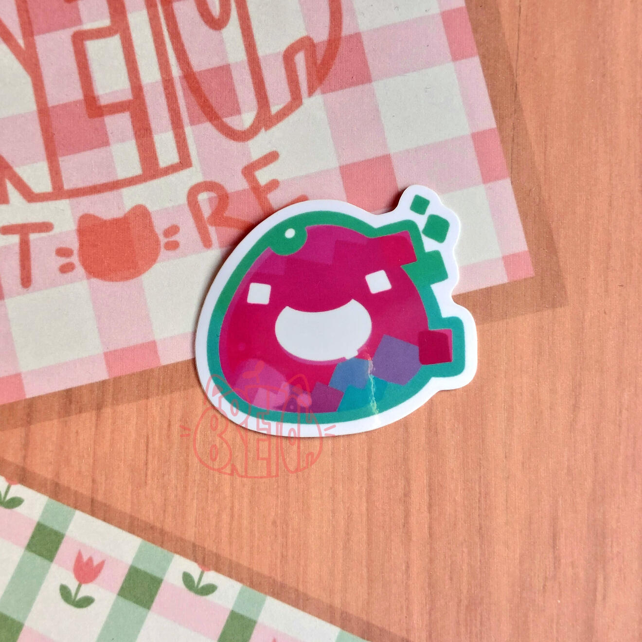 Slime Glitch - Pegatina 5cm - 1€