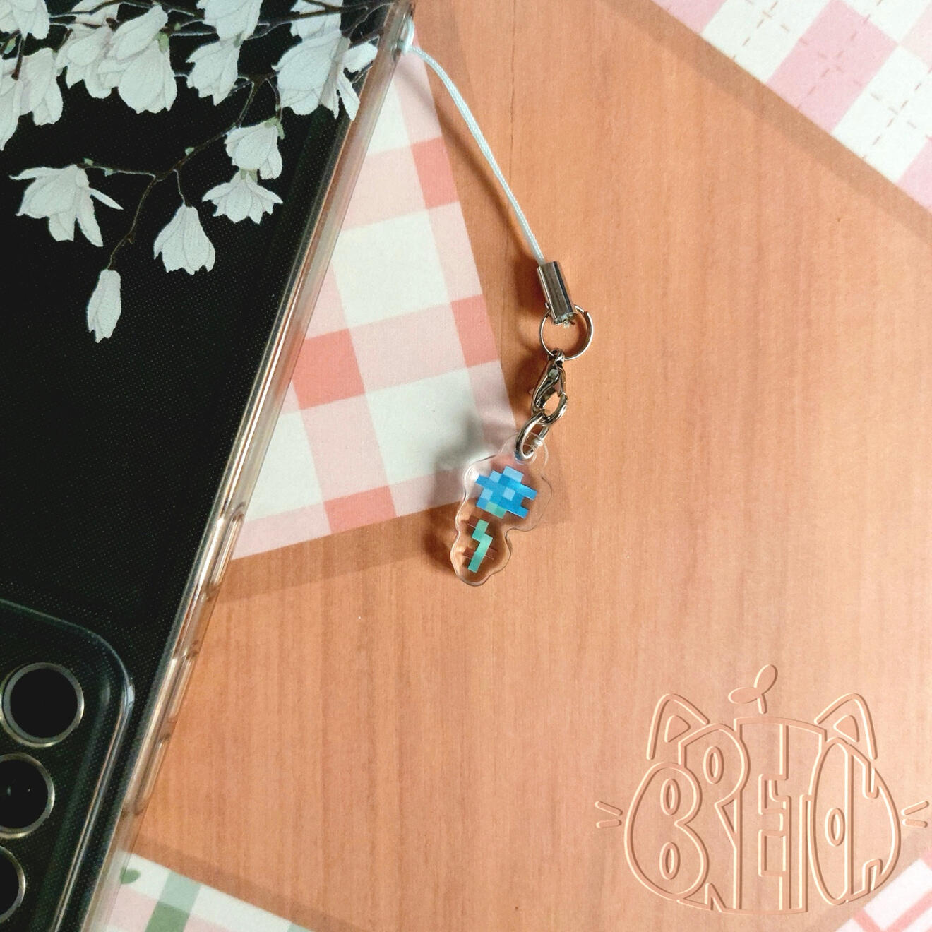 Florecita Azul de Minecraft - Phone Charm - 3€