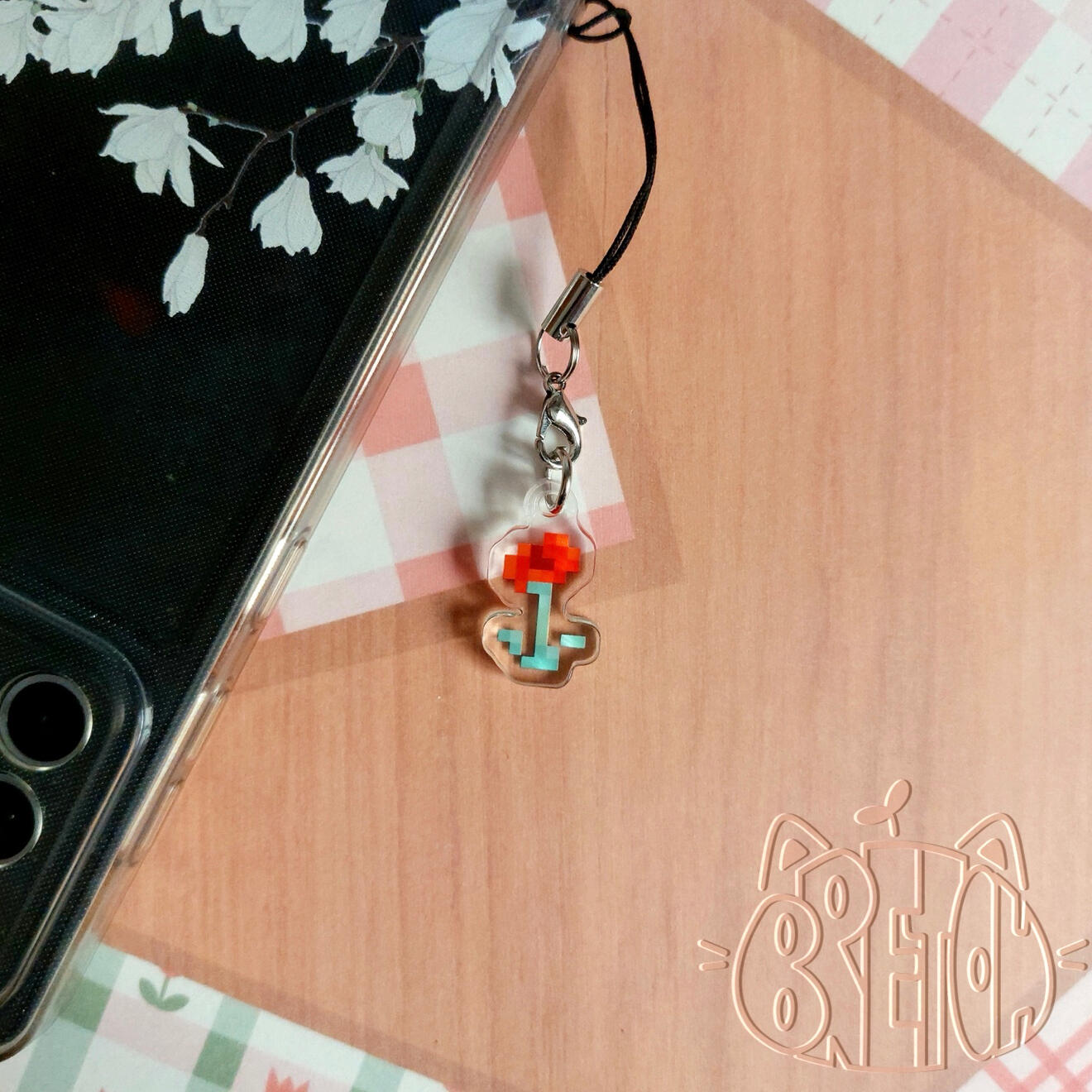 Amapola de Minecraft - Phone Charm - 3€