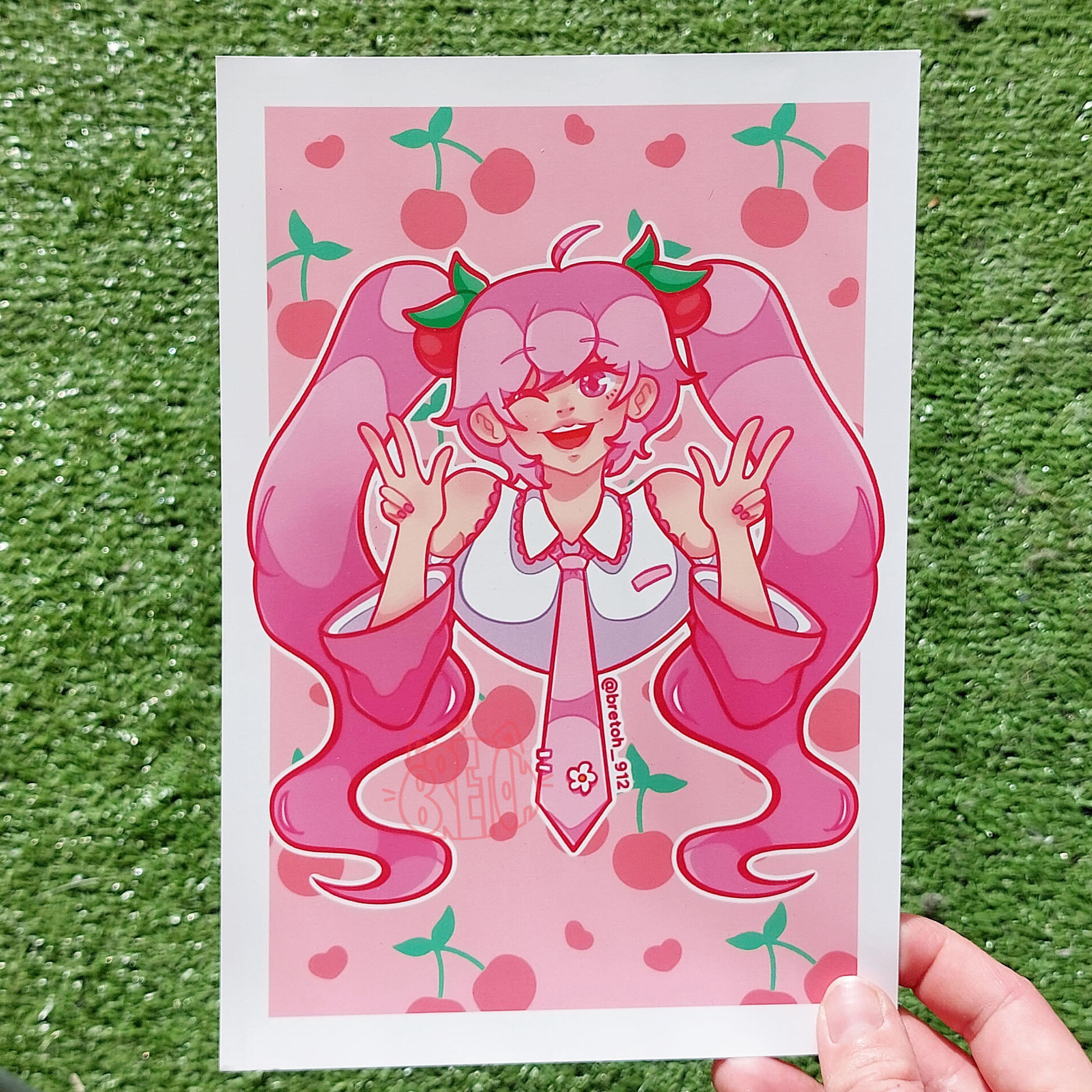 Cherry Miku - Print A5 (14,8 x 21cm) - 5€